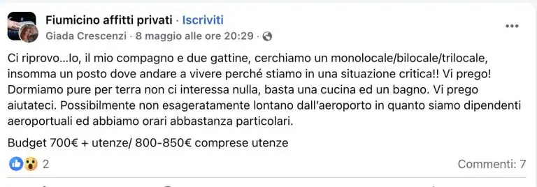 post omicidio giada crescenzi